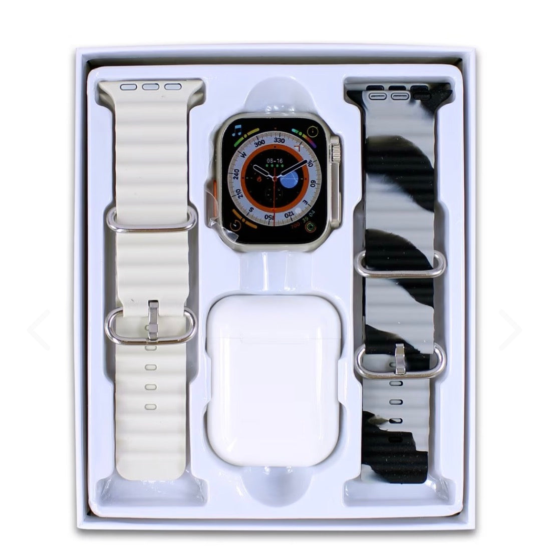 Combo Reloj Ultra 8 + Audifonos i12