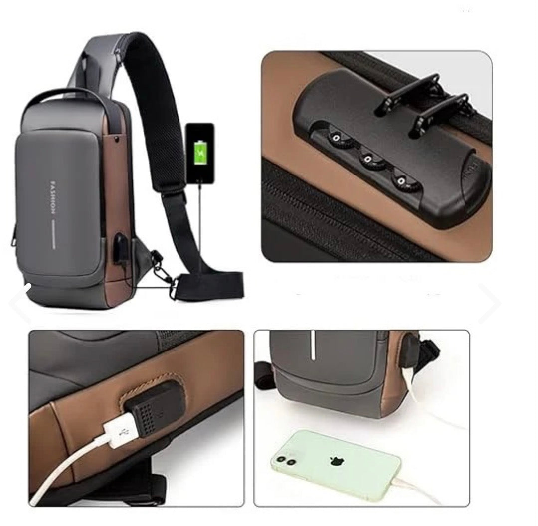 Bolso Bandolera Antirrobo Clave Usb